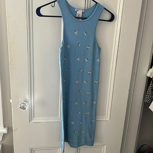 Zara stretchy blue floral dress